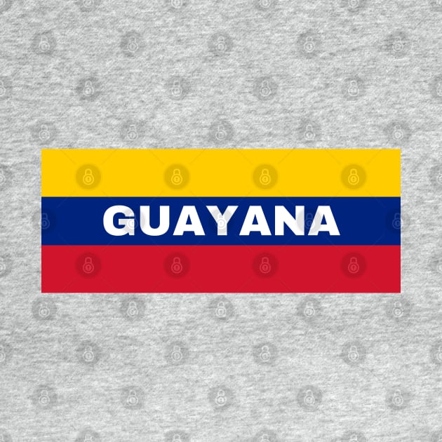 Guayana City in Venezuelan Flag Colors by aybe7elf